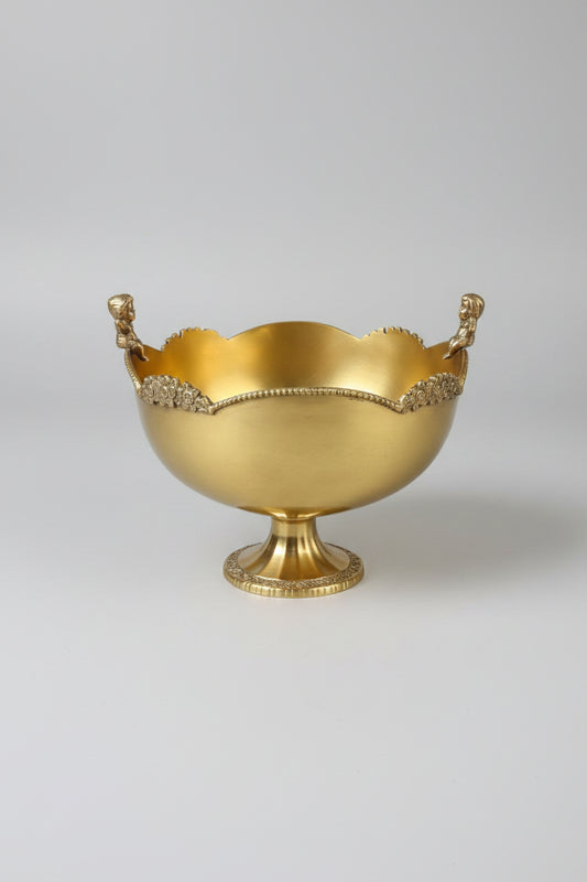 Brass cupid high bowl